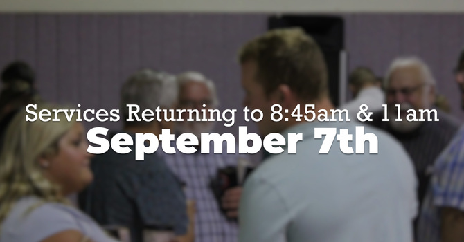 Fall Service Times!