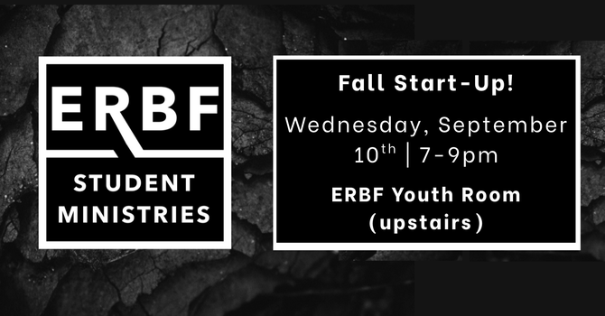 Student Ministries Fall Start Up