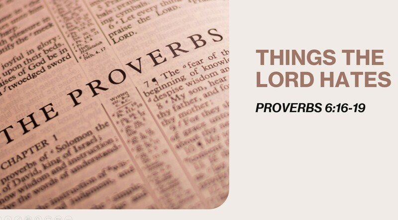 Things The Lord Hates