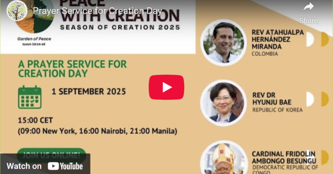 Prayer Service for Creation Day