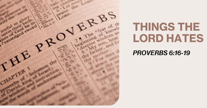 Things The Lord Hates