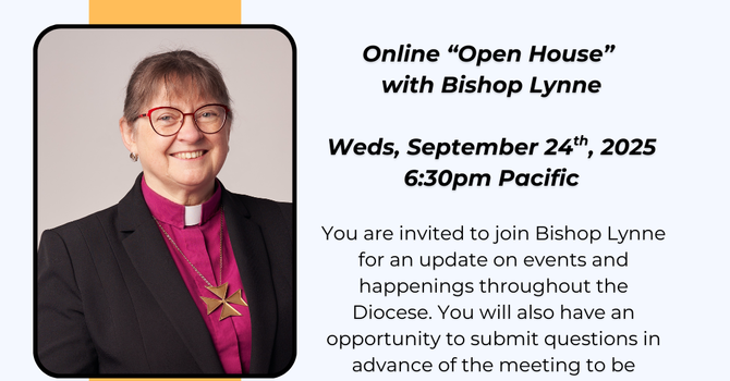 Online "Open House" with Bishop Lynne