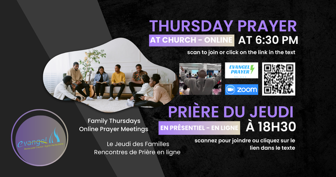 Prayer Thursday 6.30 PM