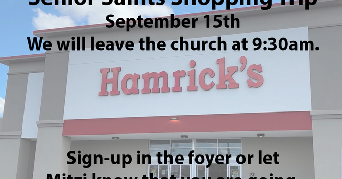 Senior Saints Shoppping Trip