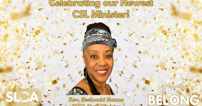 Congratulations to SLCA's newest minister the Rev. Ifesinachi Naana image