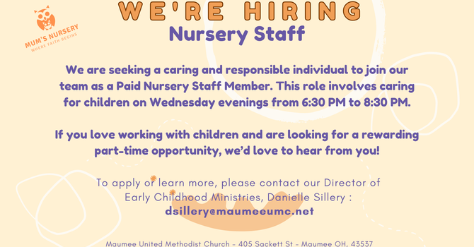 Hiring for Nursery