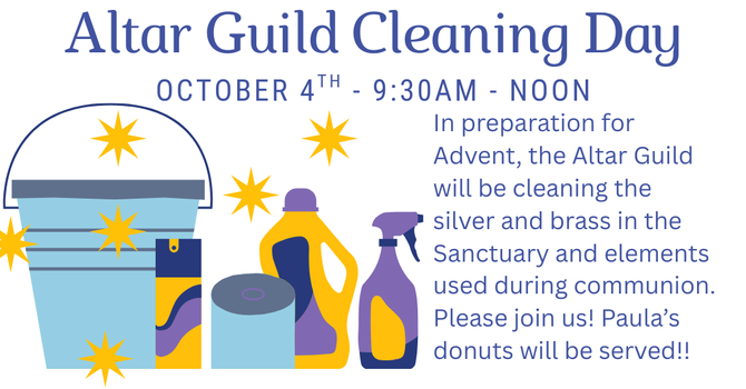 Altar Guild Cleaning Day