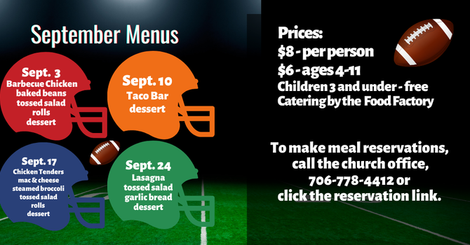 Wednesday Night Meal Reservations image