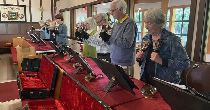 Beaux & Belles Handbell Rehearsal