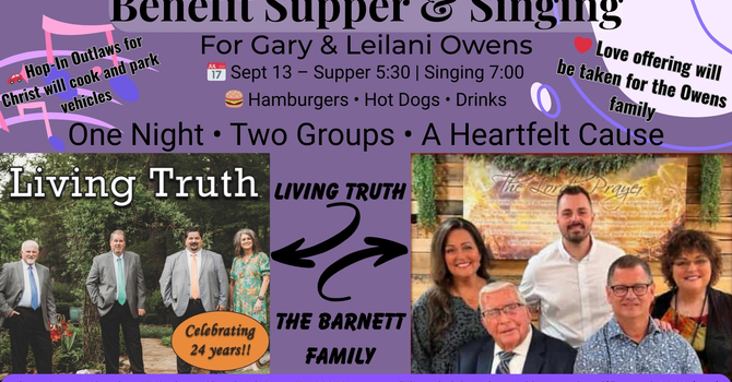 Benefit Supper & Singing for Gary & Leilani