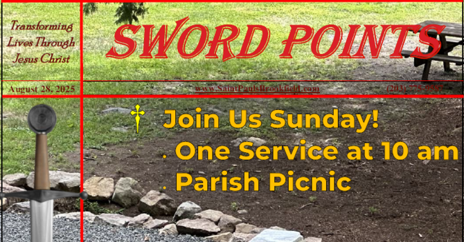 St. Paul's Sword Points for August 28, 2025 image