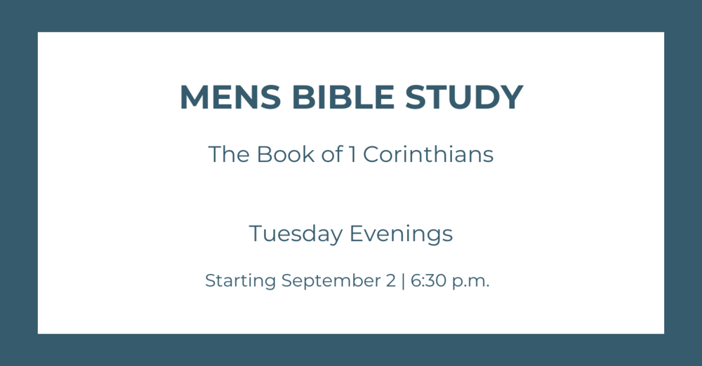 Men's Bible Study - 1 Corinthians 