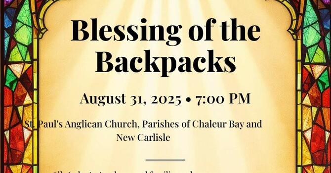 Blessing of the Backpacks