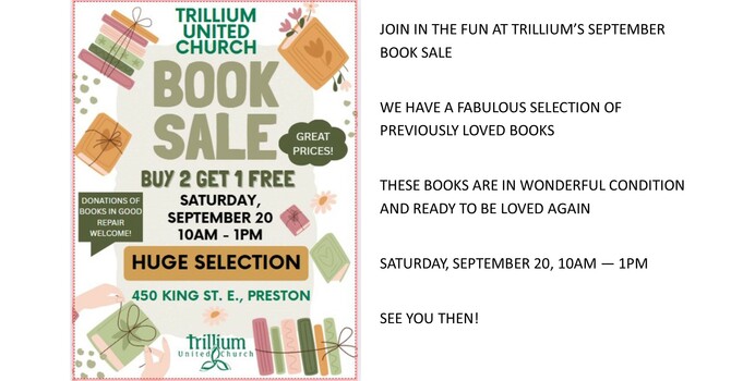 Stone Church Book Store Sale