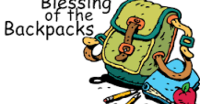 Bénédiction des sacs à dos !