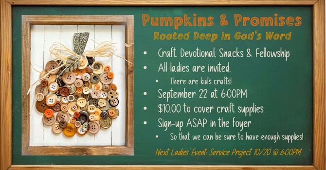 Ladies' Event: Pumpkins & Promises