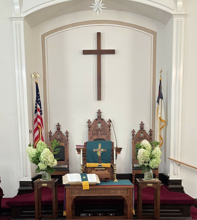 Services at the Franklin United Methodist Church on August 31, 2025