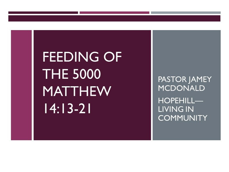 Feeding Of the 5,000