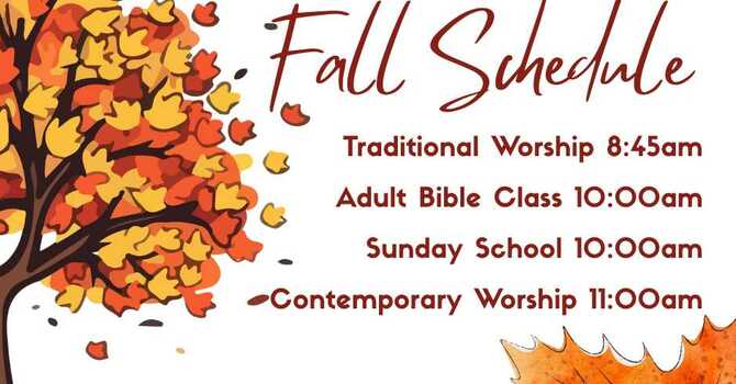 Fall Schedule Change