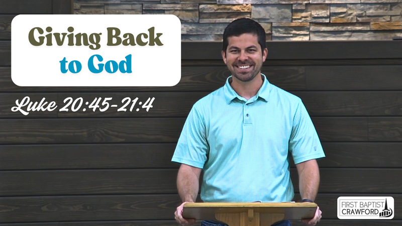  Giving Back to God