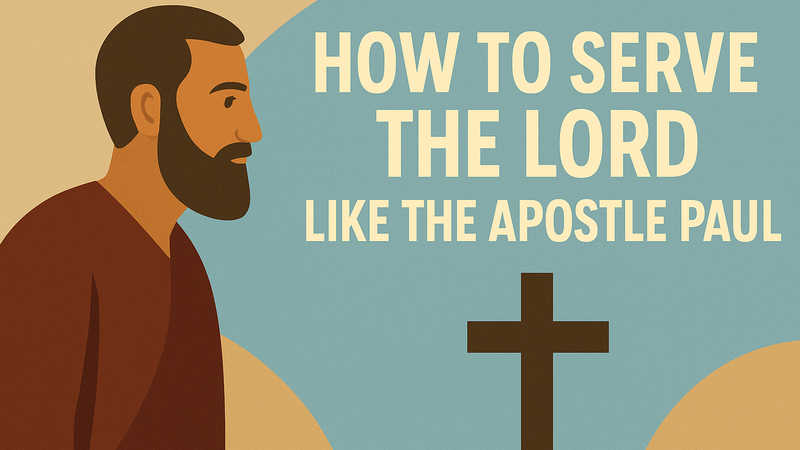 How to Serve The Lord Like The Apostle Paul