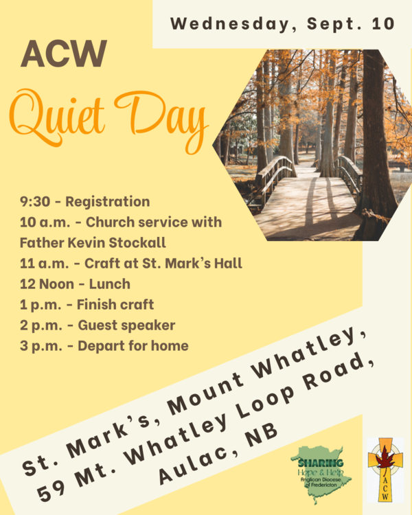  	 ACW's annual Quiet Day