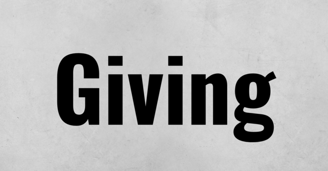 Growing Disciples Start with Giving
