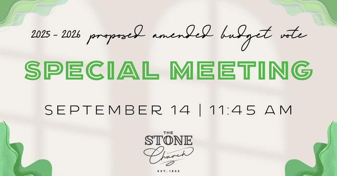 Special Meeting 