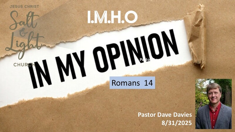 In My Opinion