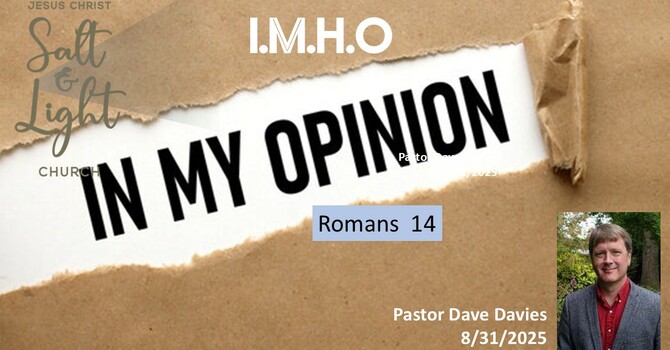 In My Opinion
