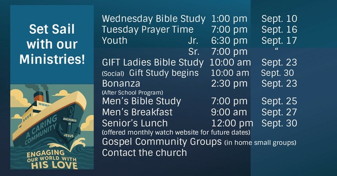 Ministry Start Dates image