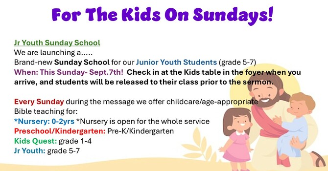 For the kids on Sundays image