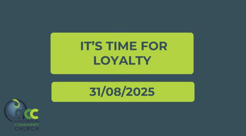 It's time for Loyalty
