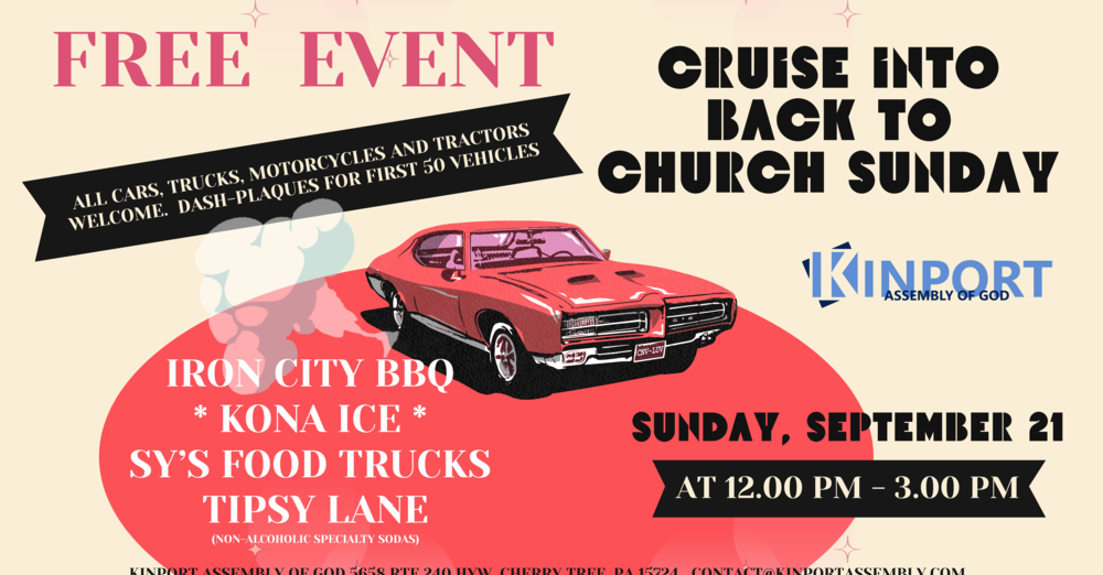 Cruise into Back to Church Sunday