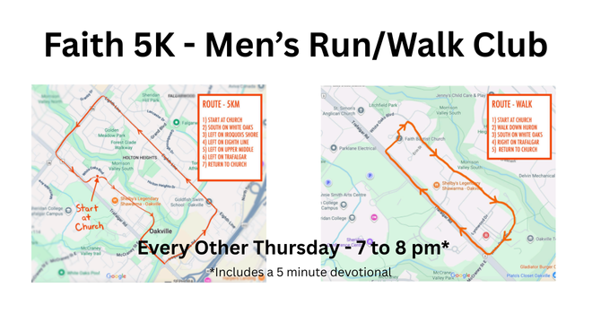 The Faith 5K - Men's Run/Walk Club