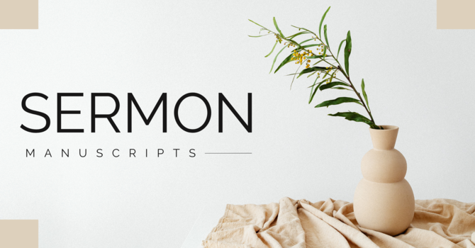 Fall Sermon Manuscripts