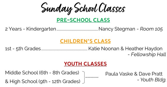 Sunday School
