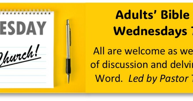 Adults' Bible Study