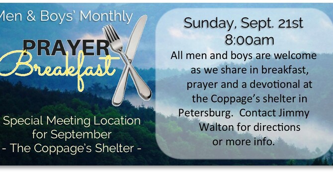 Men & Boys' Monthly Prayer Meeting