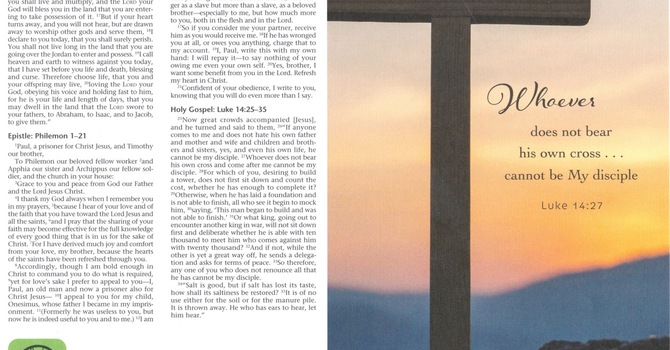 Worship Service Bulletin - 13th Sunday After Pentecost image
