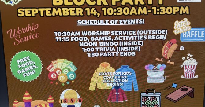 Block Party! Sunday, September 14th! image
