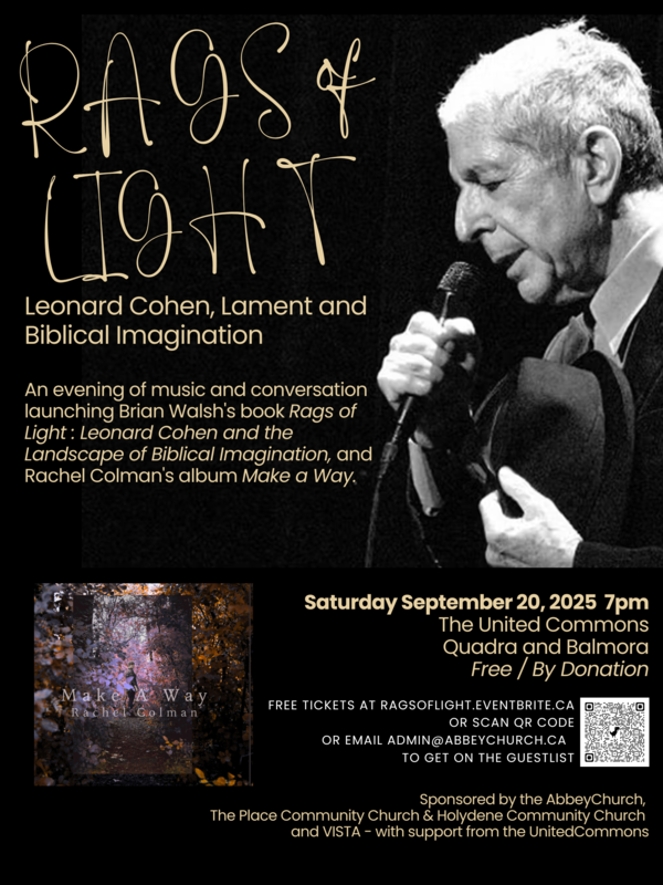 Rags of Light - Sign up for your spot at church tomorrow