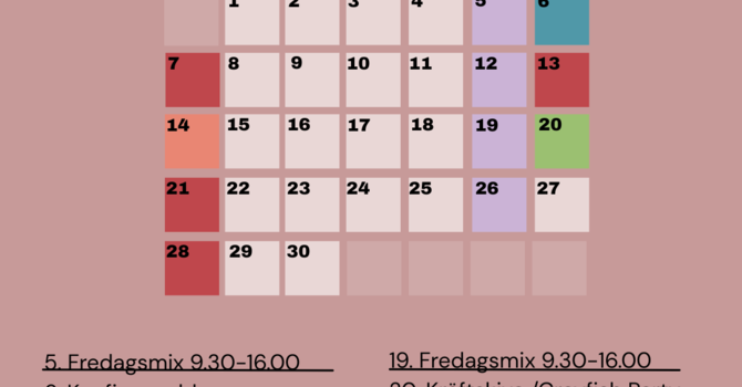 September Calendar in English