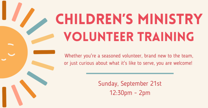 Children's Ministry Volunteer Training