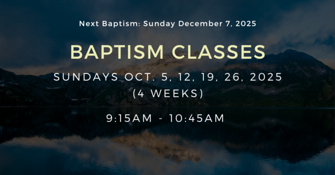 Baptism Classes