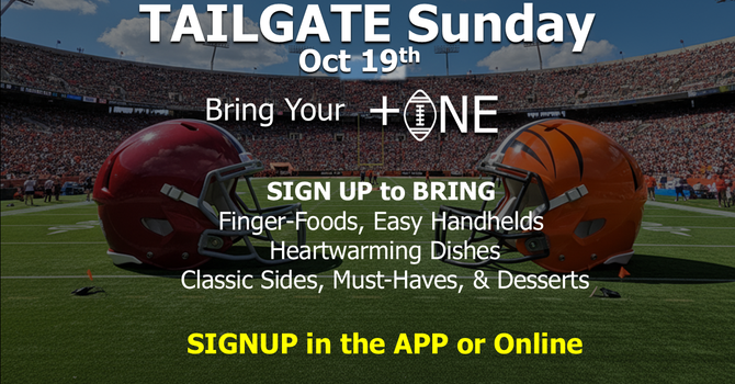 TAILGATE Sunday