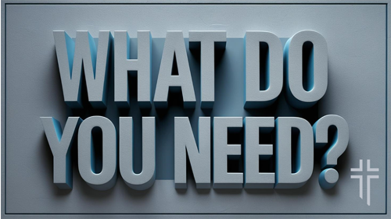What Do You Need?
