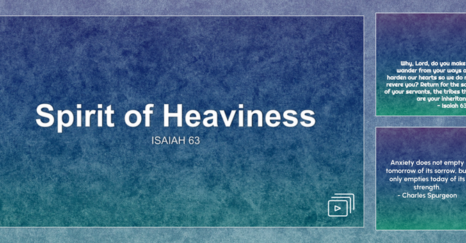 The Spirit of Heaviness 