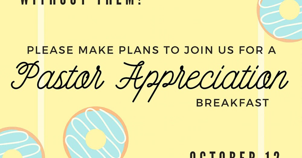 Pastor Appreciation Breakfast