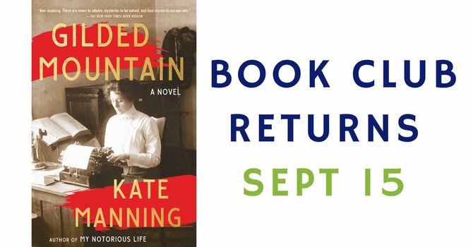 Book Club Returns Monday, Sept 15 at 1:00PM